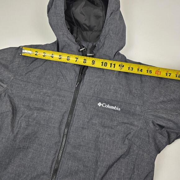 Columbia Jacket Womens Medium Gray Omni-Tech Hooded Insulated Parka Waterproof - Picture 6 of 14